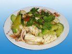 MỰC XÀO DƯA LEO